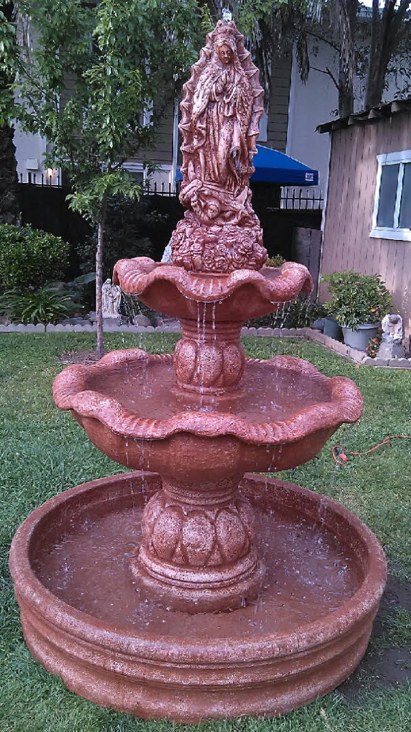 Lady Guadalupe Fountain w/ 4ft Pond